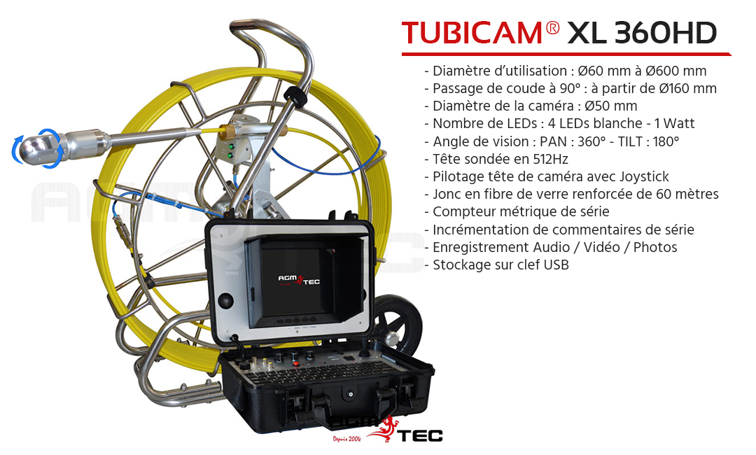 Camera inspection rotative 360 XL