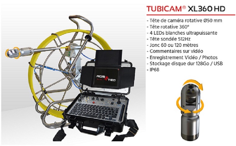 Une caméra pour tuyauterie, pour un diagnostic vidéo de vos canalisations -  AGM TEC