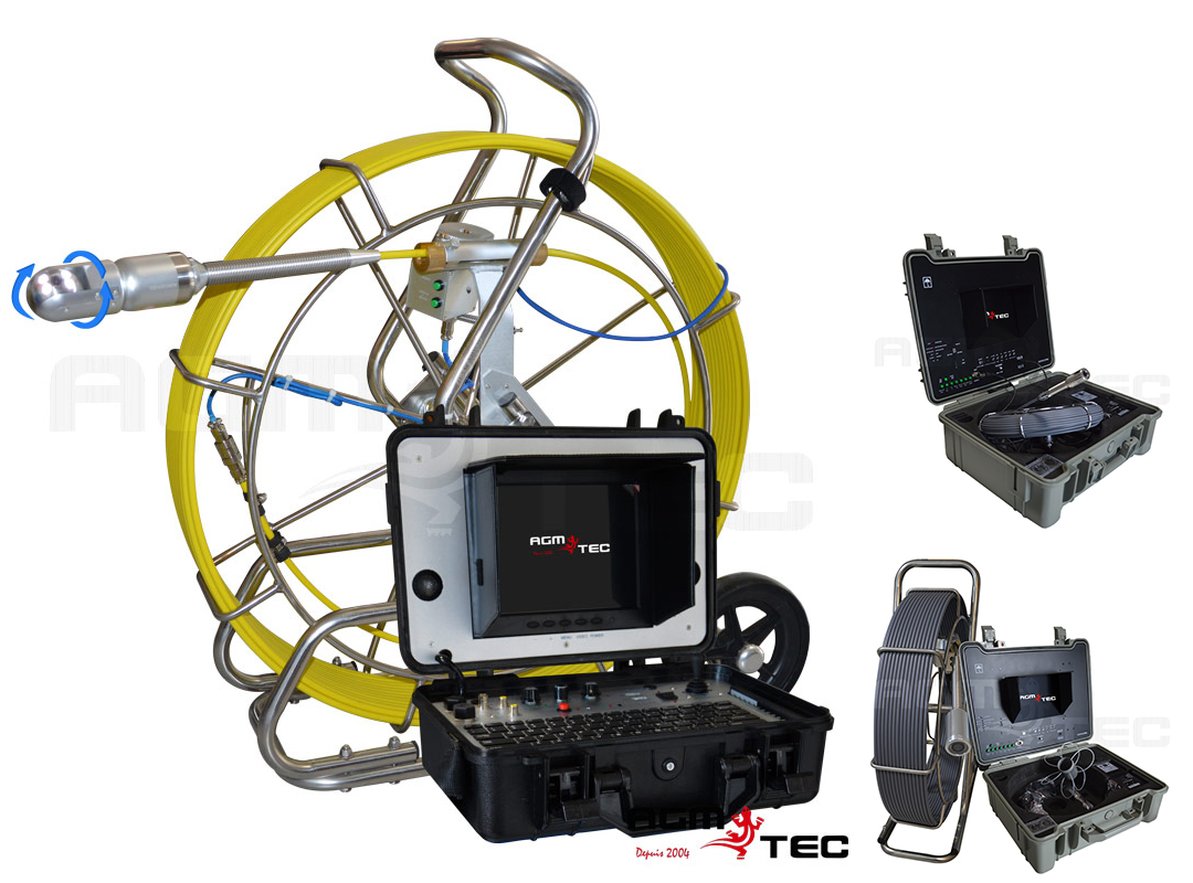Canalisation télévisée : Caméra à pousser d'inspection industrielle - AGM  TEC