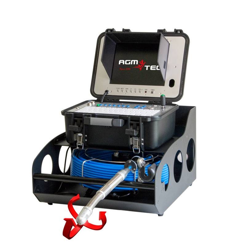 camera inspection professionnelle rotative fil d'eau